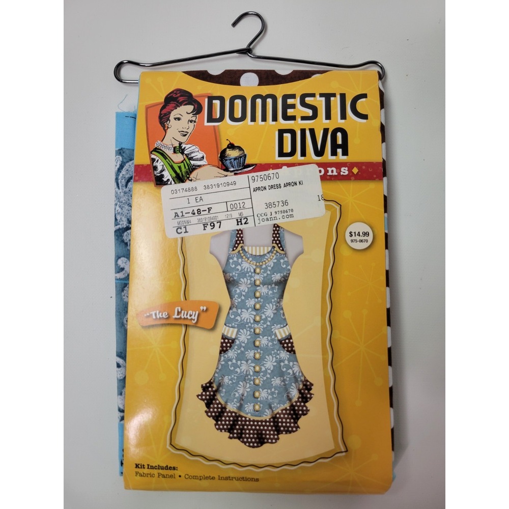 New‎ Domestic Diva Aprons Cut Sew Kit The Lucy 975-0670